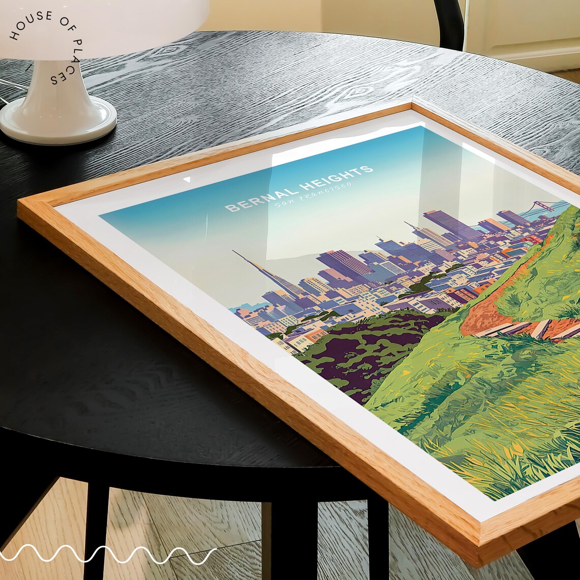 Bernal Heights San Francisco City Panorama Golden Gate Vista Poster - Image 3