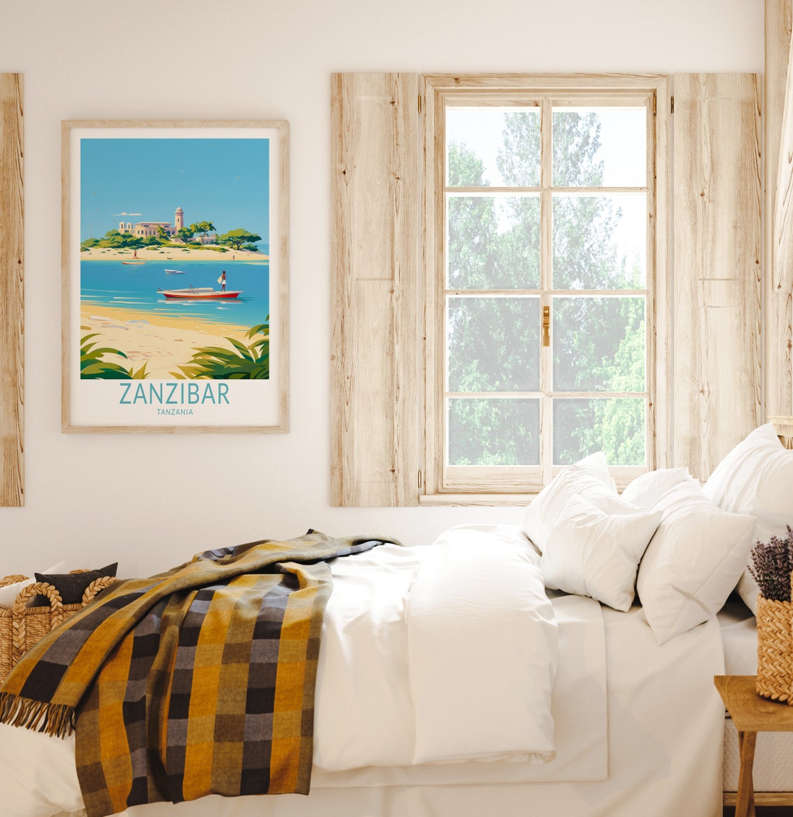 Zanzibar Travel Poster Zanzibar Tanzanian Travel Wall Decor Zanzibar Coast Wall Art Birthday Travel Gifts Personalized Traveler Poster - Image 2