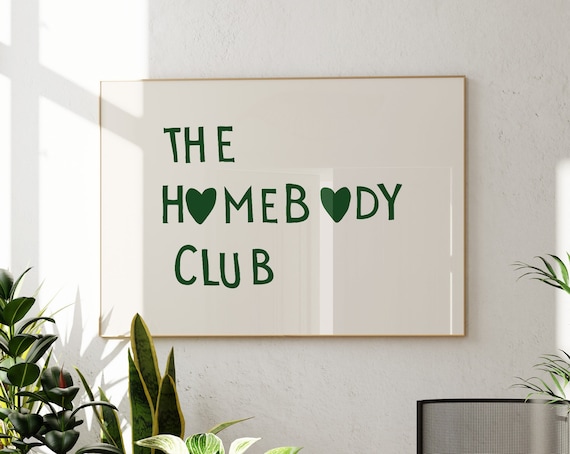 The Homebody Club Minimalist Heart Quote Art Print