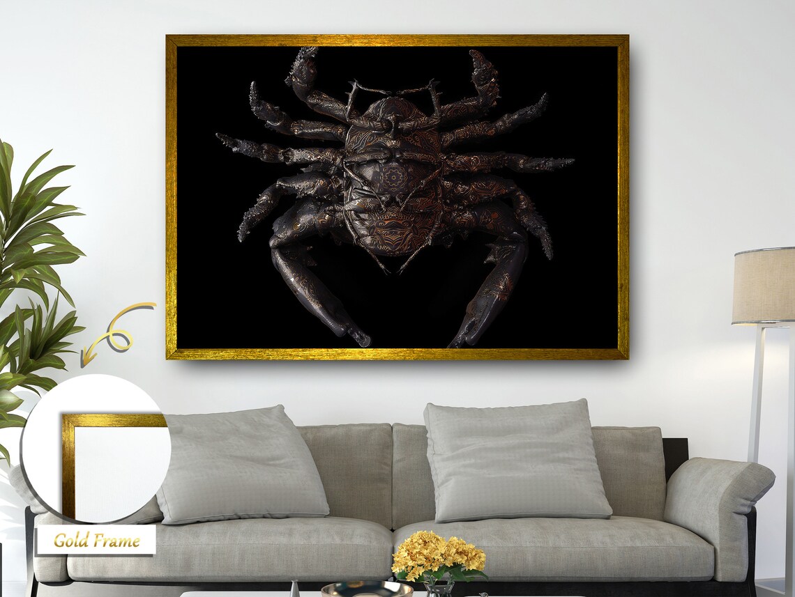Abstract Crab Surrealism, Sea Life Art Print - Image 3