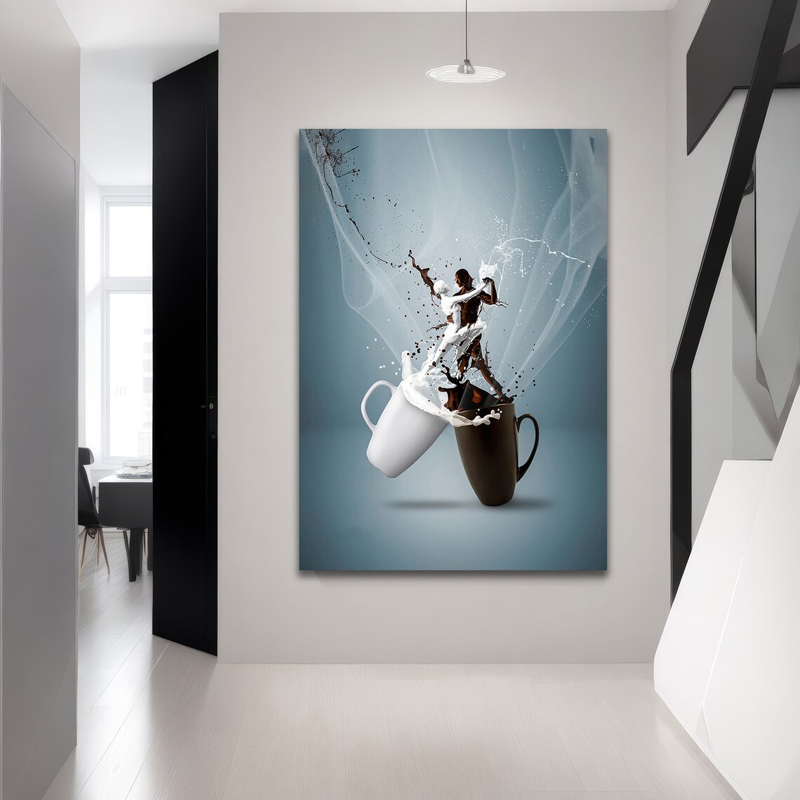 Coffee And Milk Splash Dance, Modern Kitchen Decor - Image 3