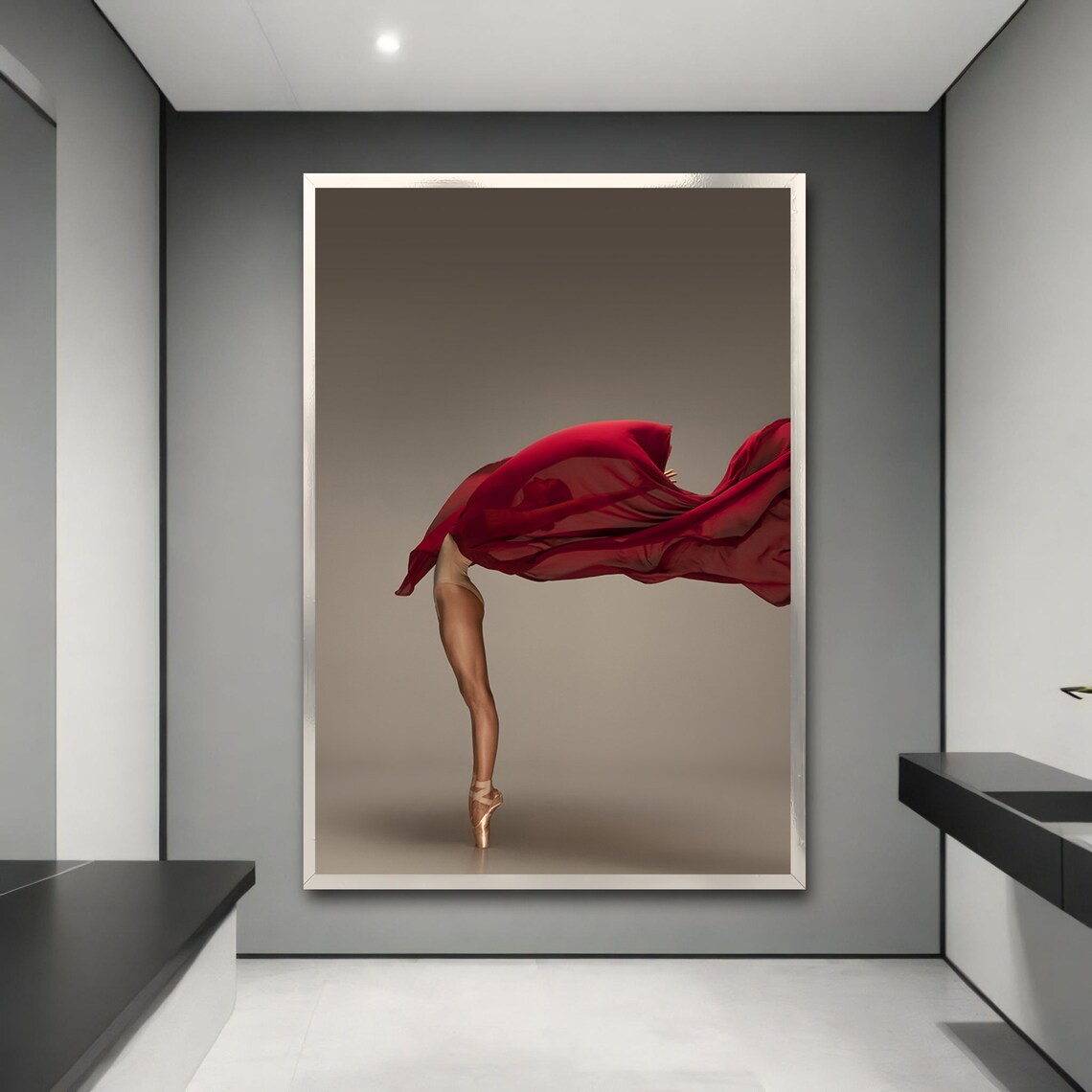 Graceful Ballet Dancer, Modern Elegant Home Decor - Image 3