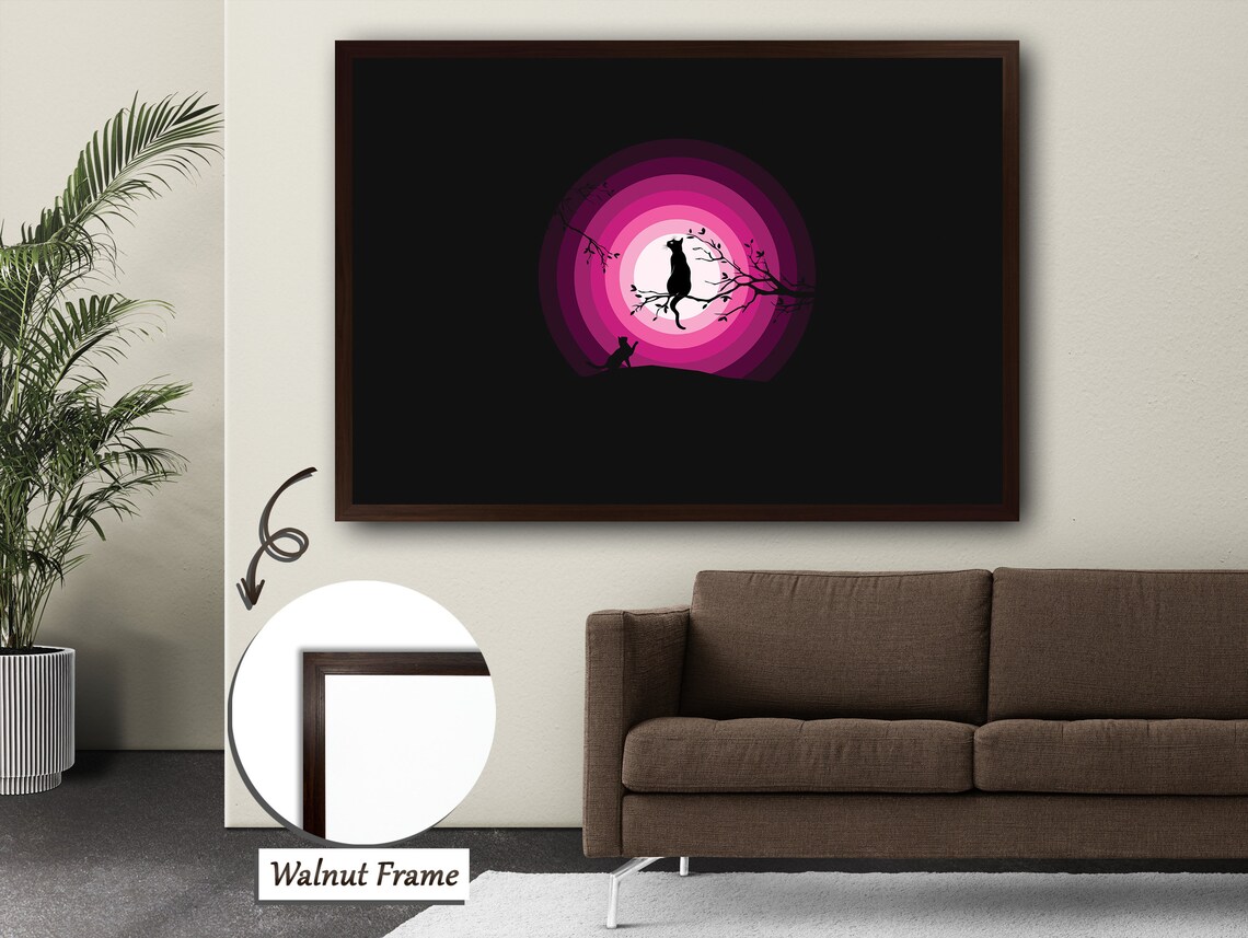 Ethereal Night Silhouette Moon Bird, Poetic Gradient - Image 3