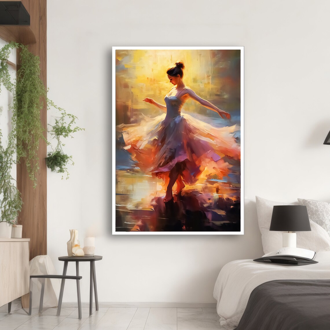 Ethereal Ballet Dancer, Elegant Modern Decor - Image 2