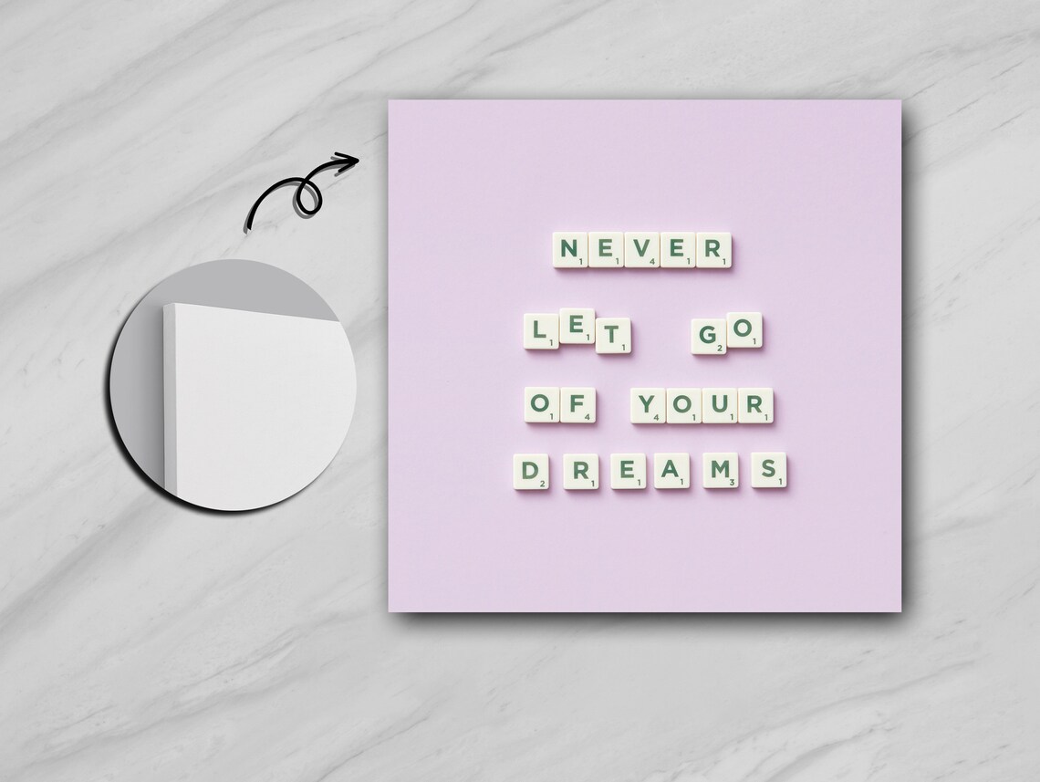 Dreams Unbounded Inspirational Typography Art Print - Image 5