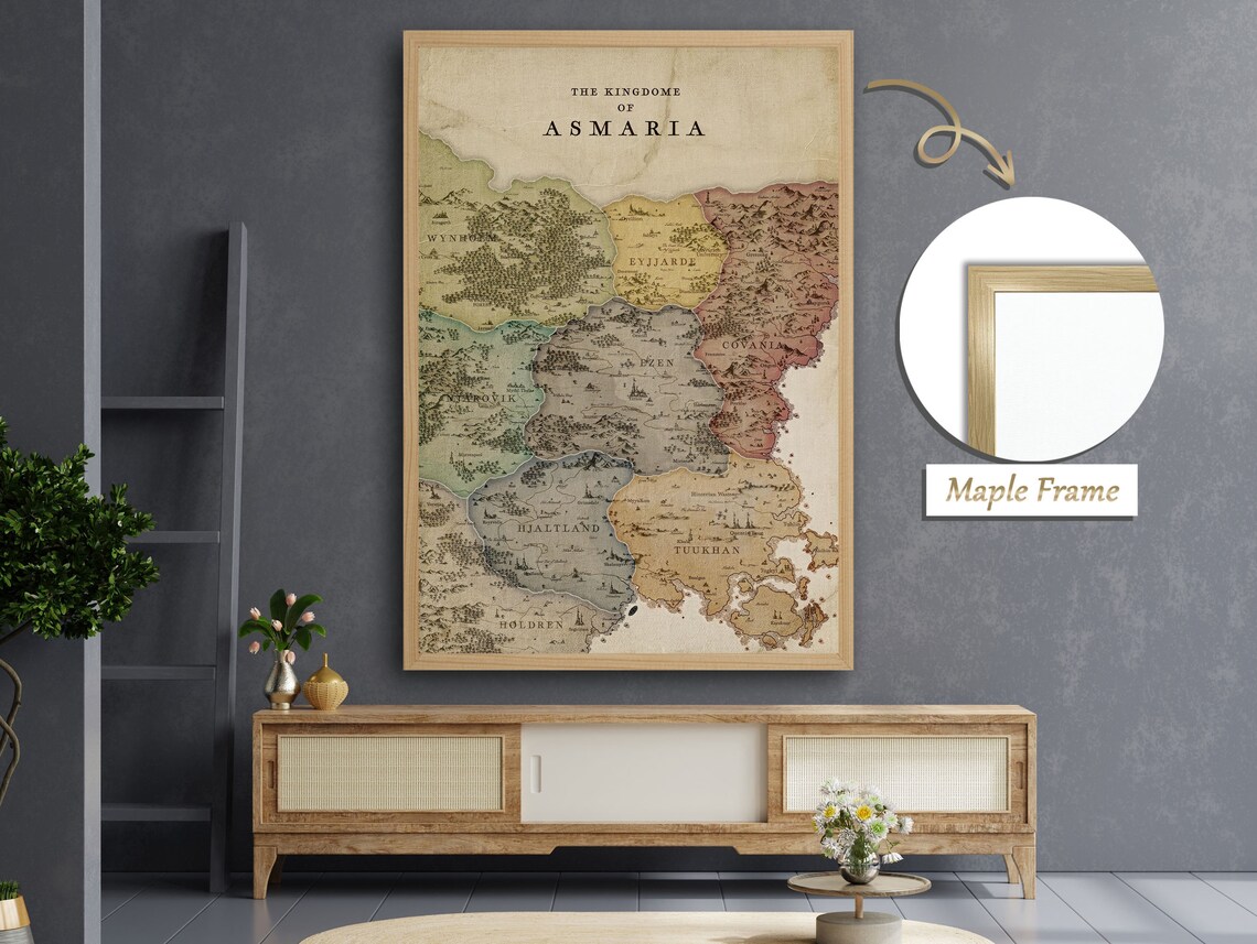Map Of The Kingdom Of Asmaria - Fantasy Cartography - Image 2