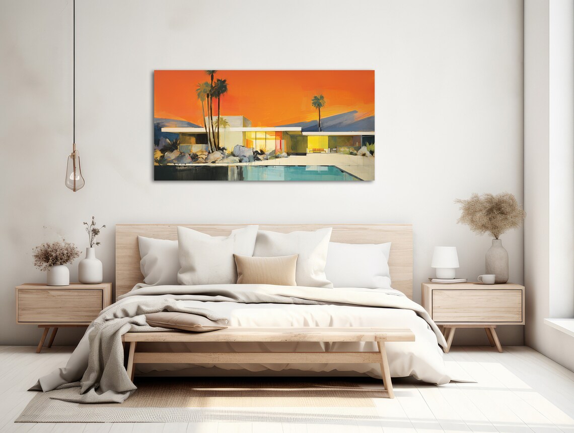 Mid Century Palm Springs Architecture, Desert Art Print - Image 2