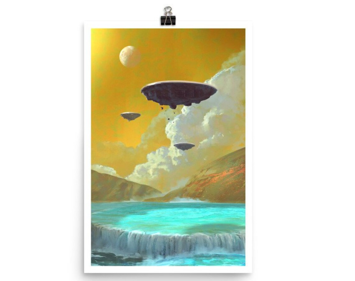 Retro Sci-Fi Poster, Vintage Space Age Art Print - Image 2