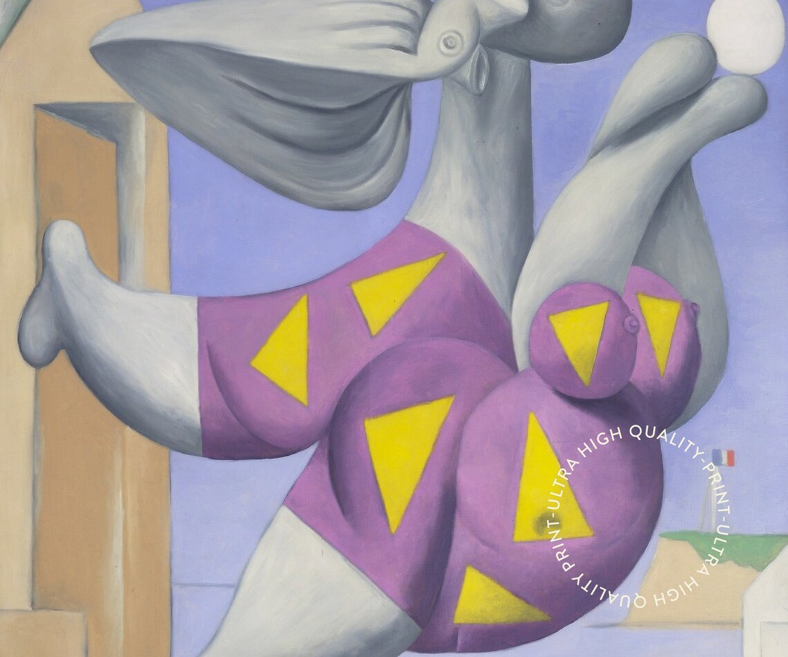Pablo Picasso Bather with Beach Ball Cubist Exhibition Art Print - Image 5
