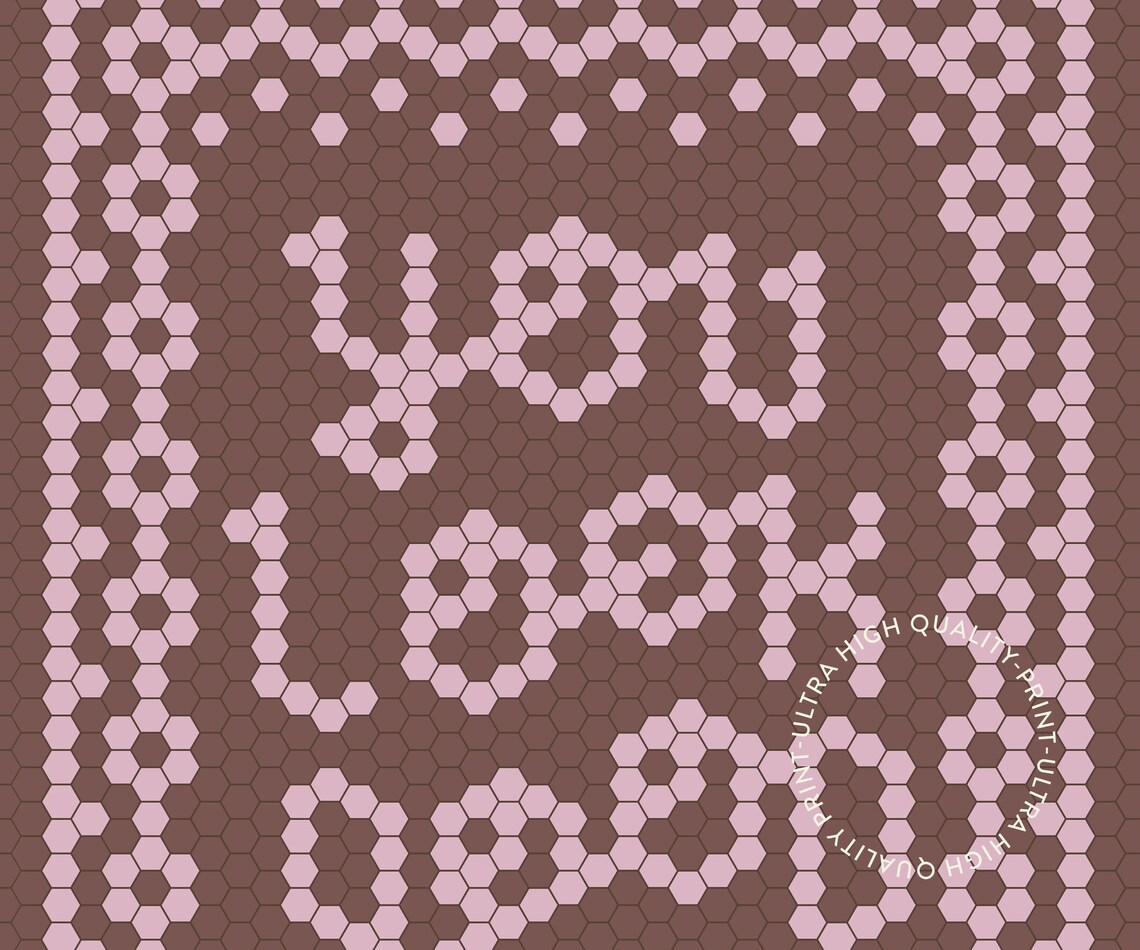 You Look Good Pink Hexagon Mosaic Tile Affirmation Art Poster - Image 5