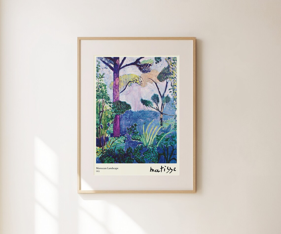 Henri Matisse Moroccan Landscape 1913 Print Colorful Forest Wall Art - Image 2
