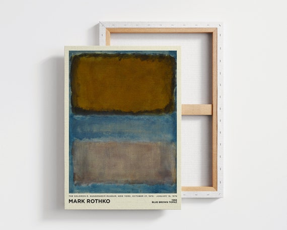 Mark Rothko Print Art Wall Art Large Abstract Wall Art For Living Room Blue Wall Art Exhibition Poster Home Decor