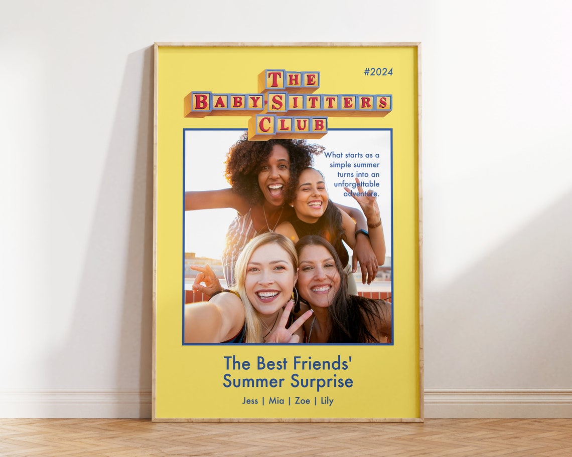 Best Friend Gift Personalized The Baby Sitter Club Custom Best Friend Portrait Birthday Gifts Print Friendship Gifts Art Mothers Day - Image 2