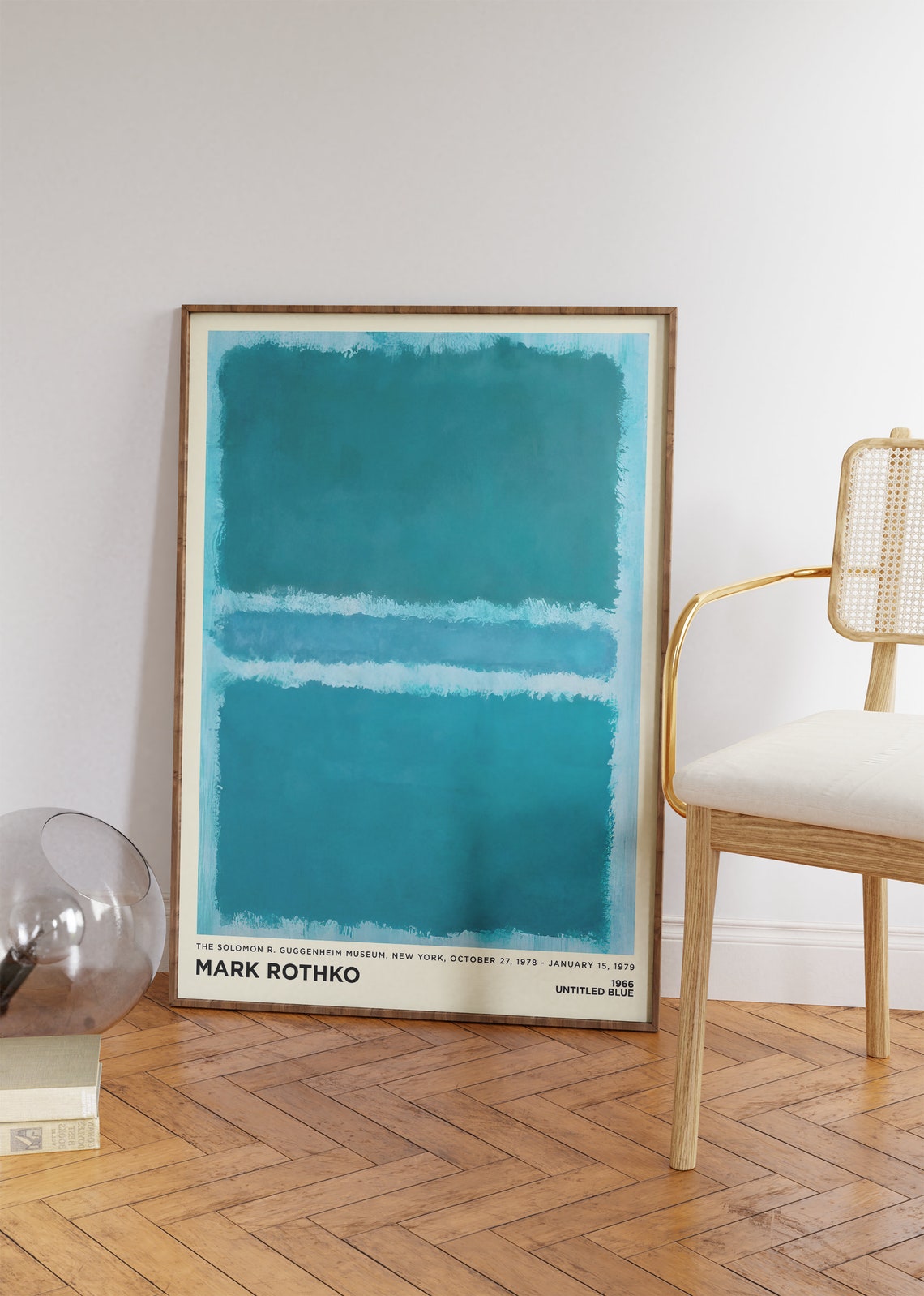 Mark Rothko Untitled Blue 1966 Abstract Exhibition Poster Wall Decor - Image 2