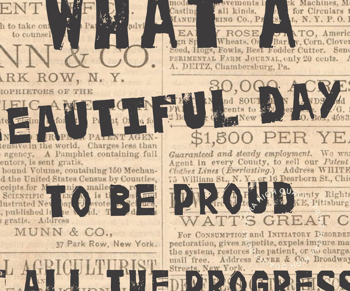 What A Beautiful Day To Be Proud Of Progress Motivational Quote Wall Art - Image 5