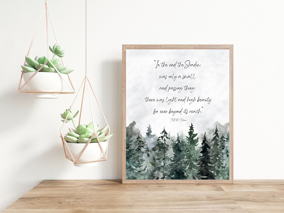J.R.R. Tolkien Quote Art Print, Motivational Typography - Image 2
