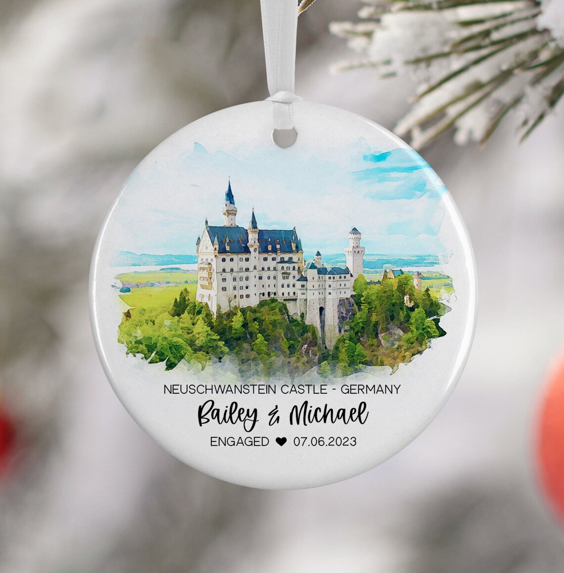 Neuschwanstein Castle Travel Souvenir Art Print
