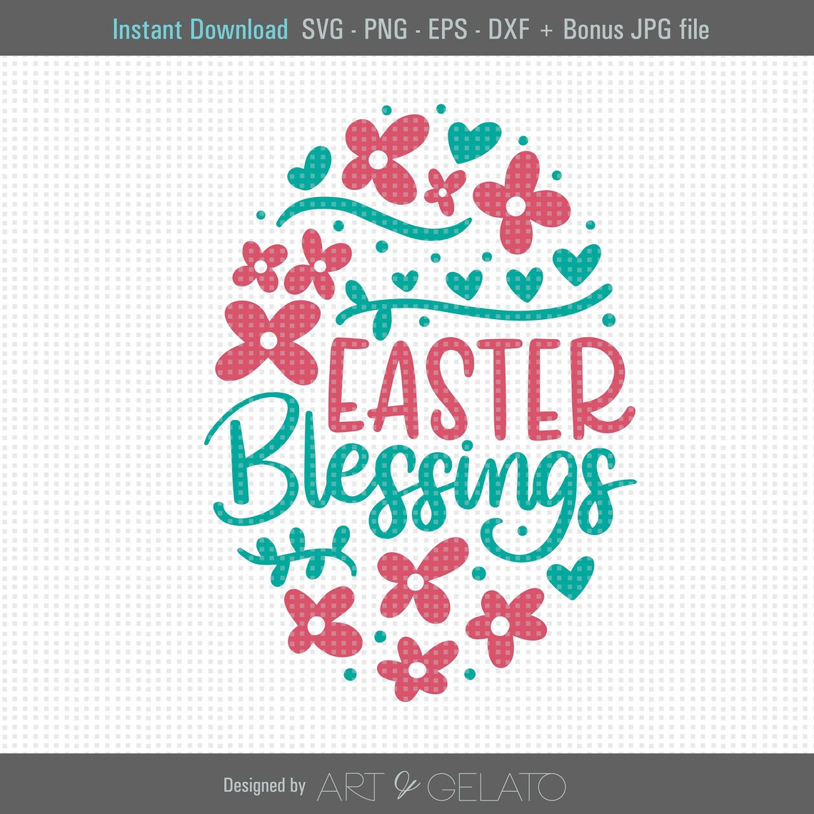 Easter Blessings, Religious Easter Art Print