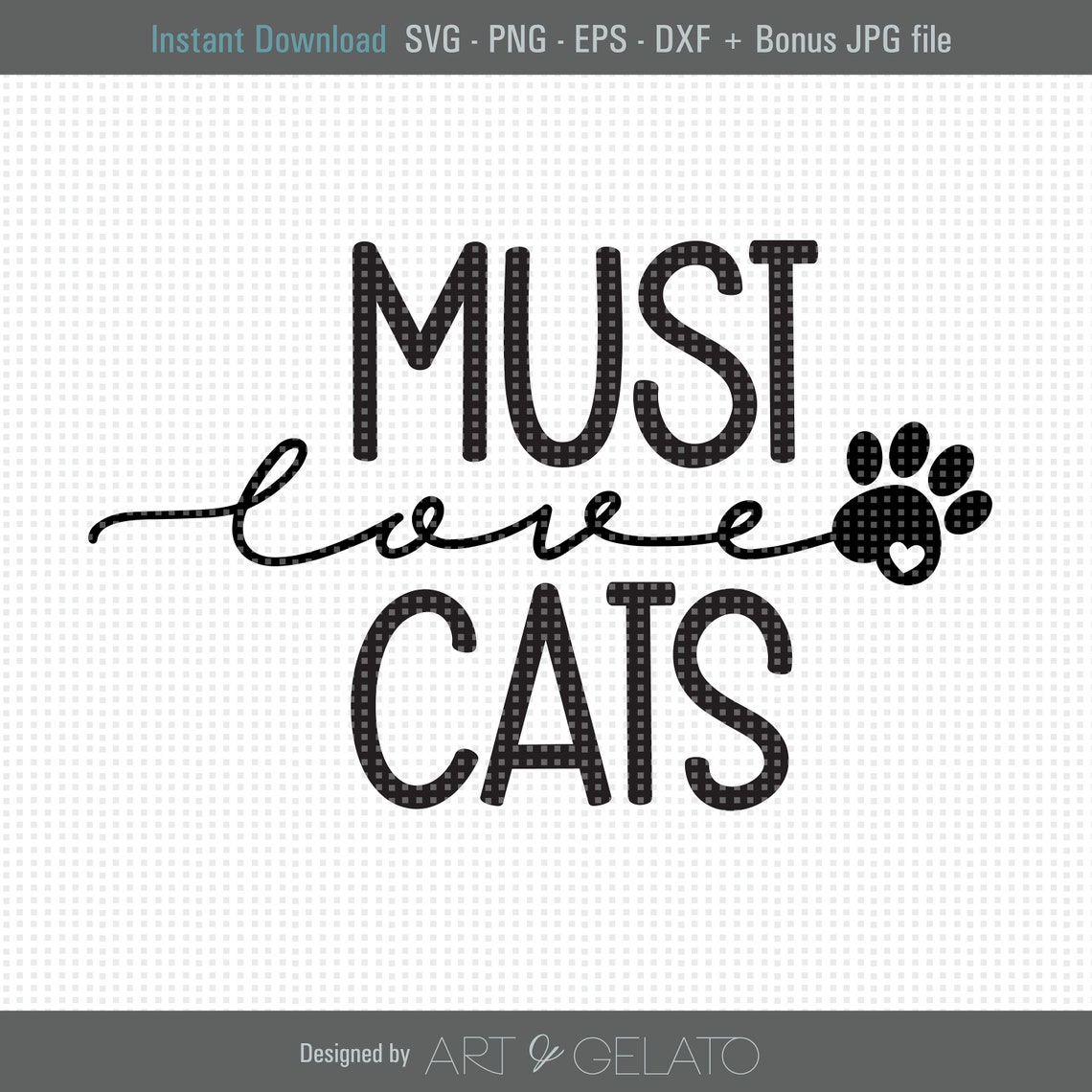 Must Love Cats Svg Love Cats Svg Cat Paw Print Svg Paw Svg Heart Paw Svg Dog Svg Must Love Svg Love Cats Svg Sign Cut Machine File
