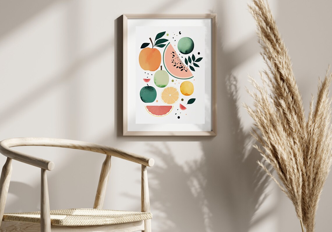 Fruit Print, Minimalist Kitchen Art Print - Image 2