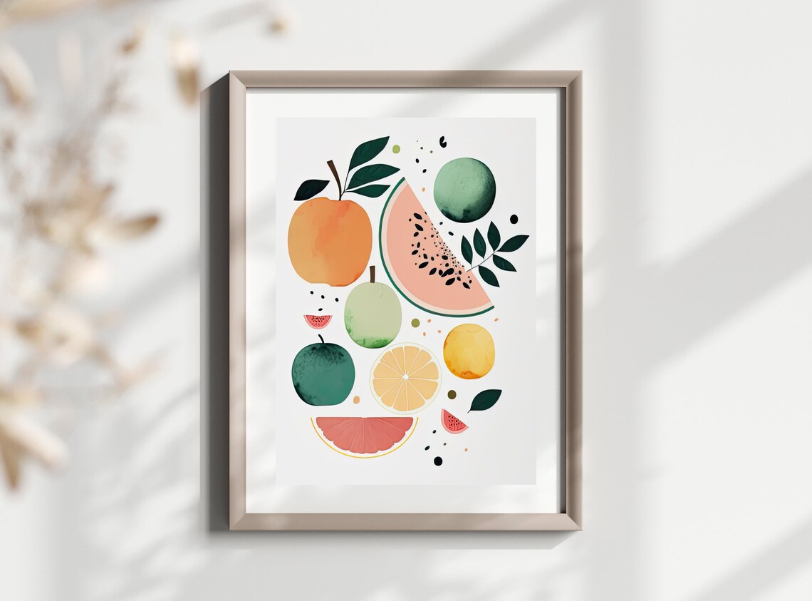 Fruit Print, Minimalist Kitchen Art Print - Image 3