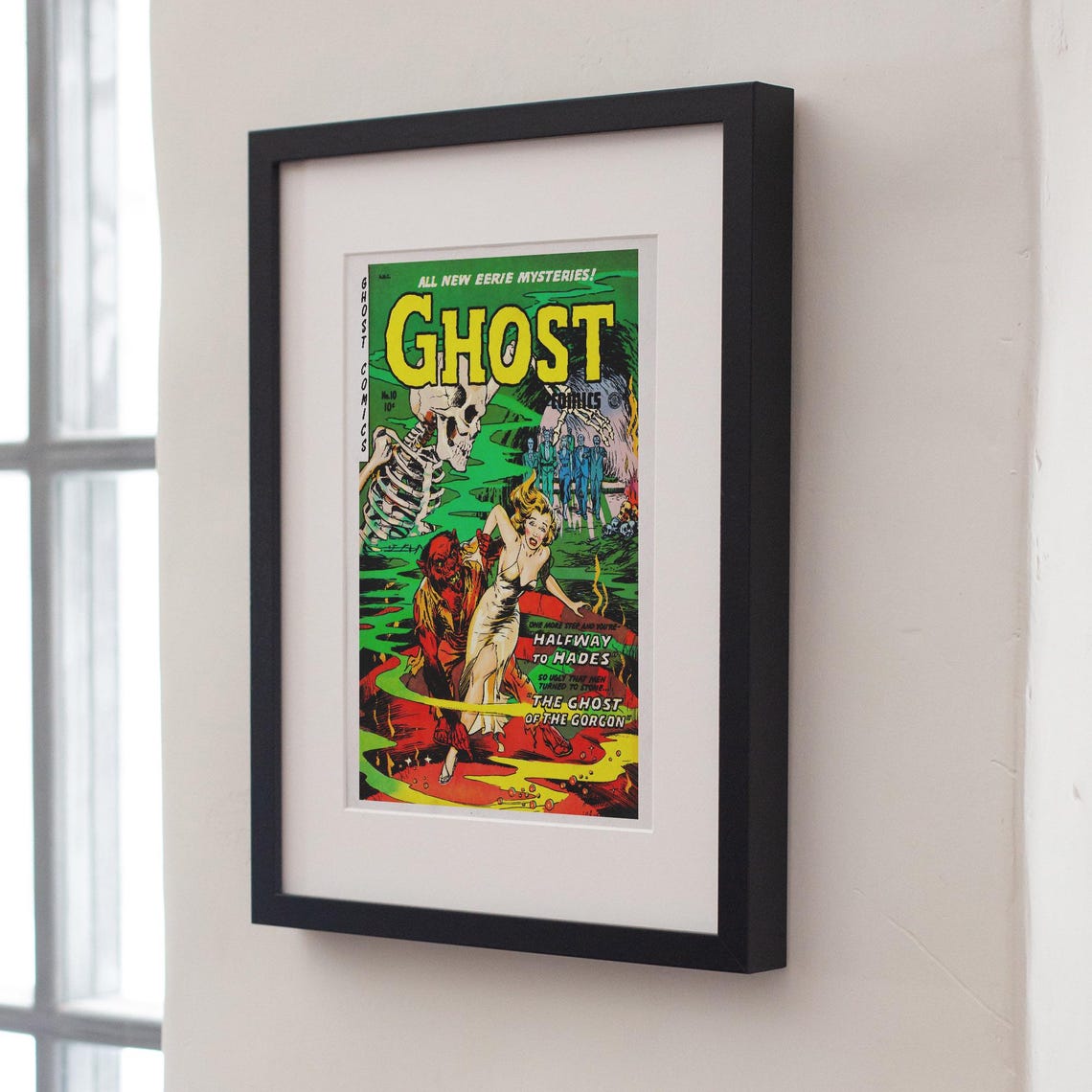 Ghost Comics No 10 Cover Halfway To Hades Gorgon Horror Art Poster - Image 4