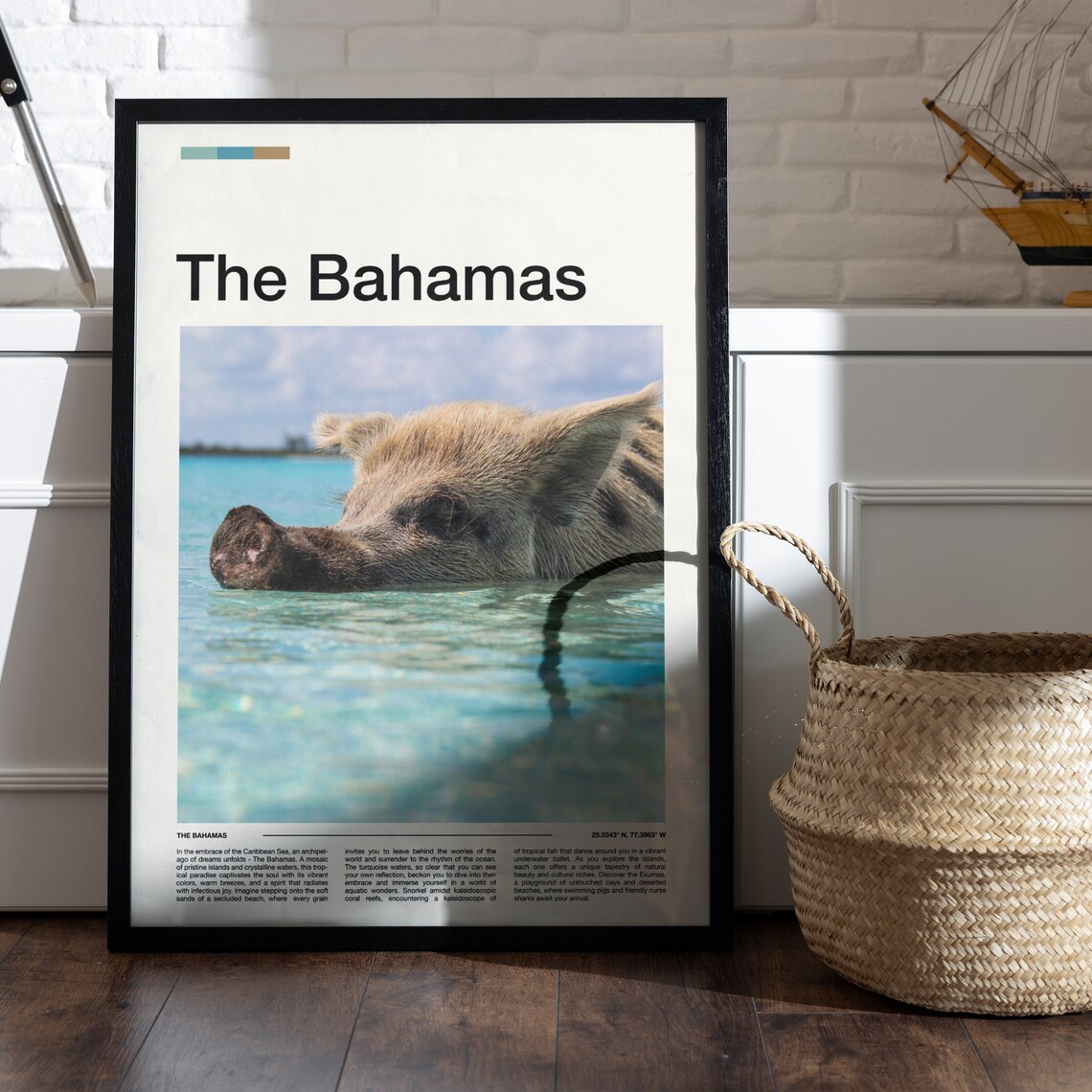 The Bahamas Print The Bahamas Poster The Bahamas Wall Art Caribbean Art Print The Bahamas Photo - Image 5
