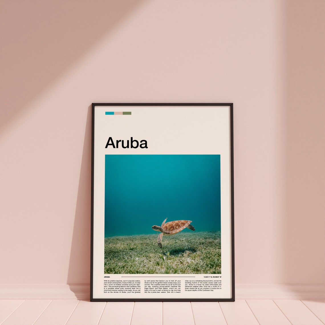 Aruba Print Aruba Poster Aruba Wall Art Caribbean Art Print Aruba Photo - Image 4