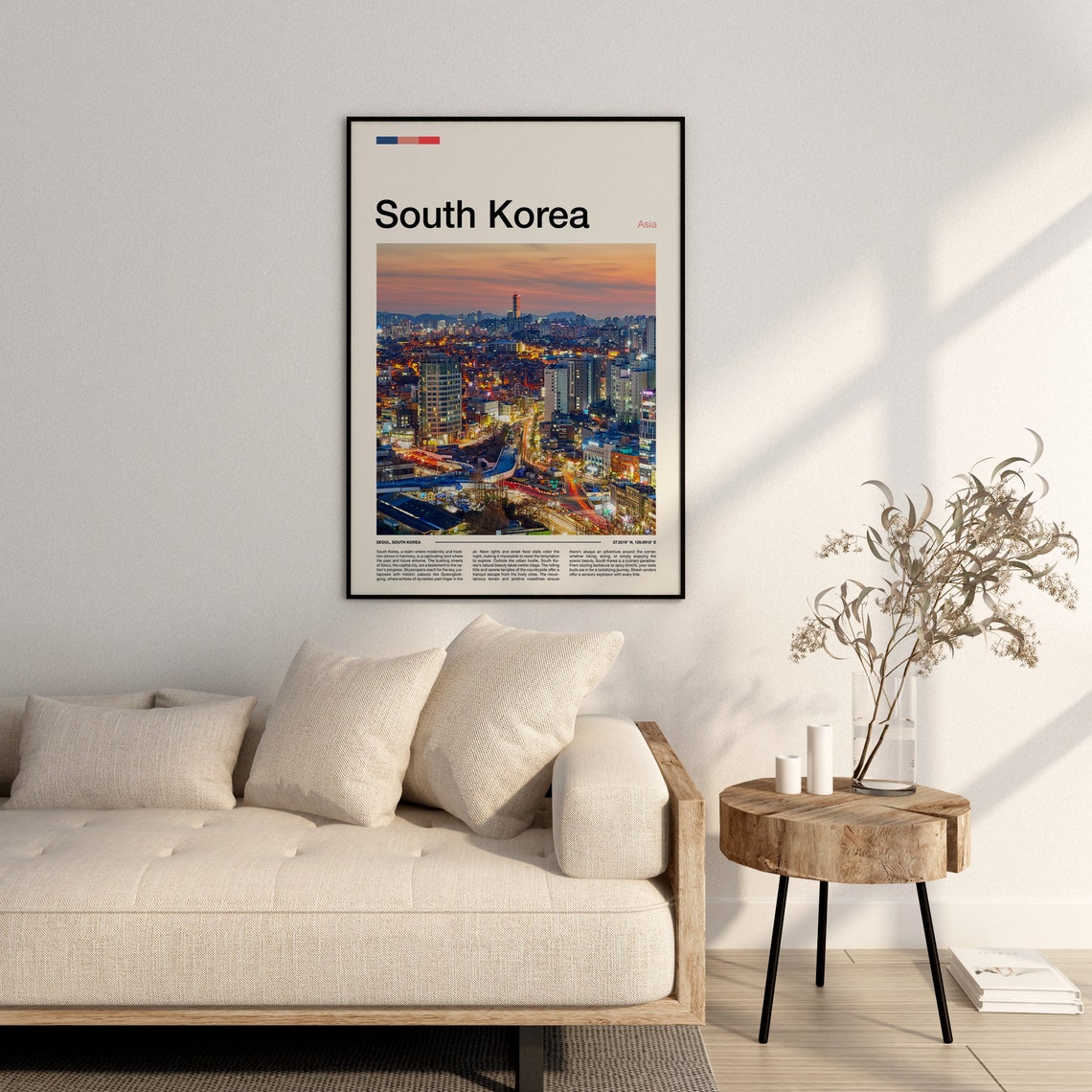 South Korea Print South Korea Poster South Korea Wall Art South Korea Art Print South Korea Photo Travel Poster Traveler Gifts - Image 3