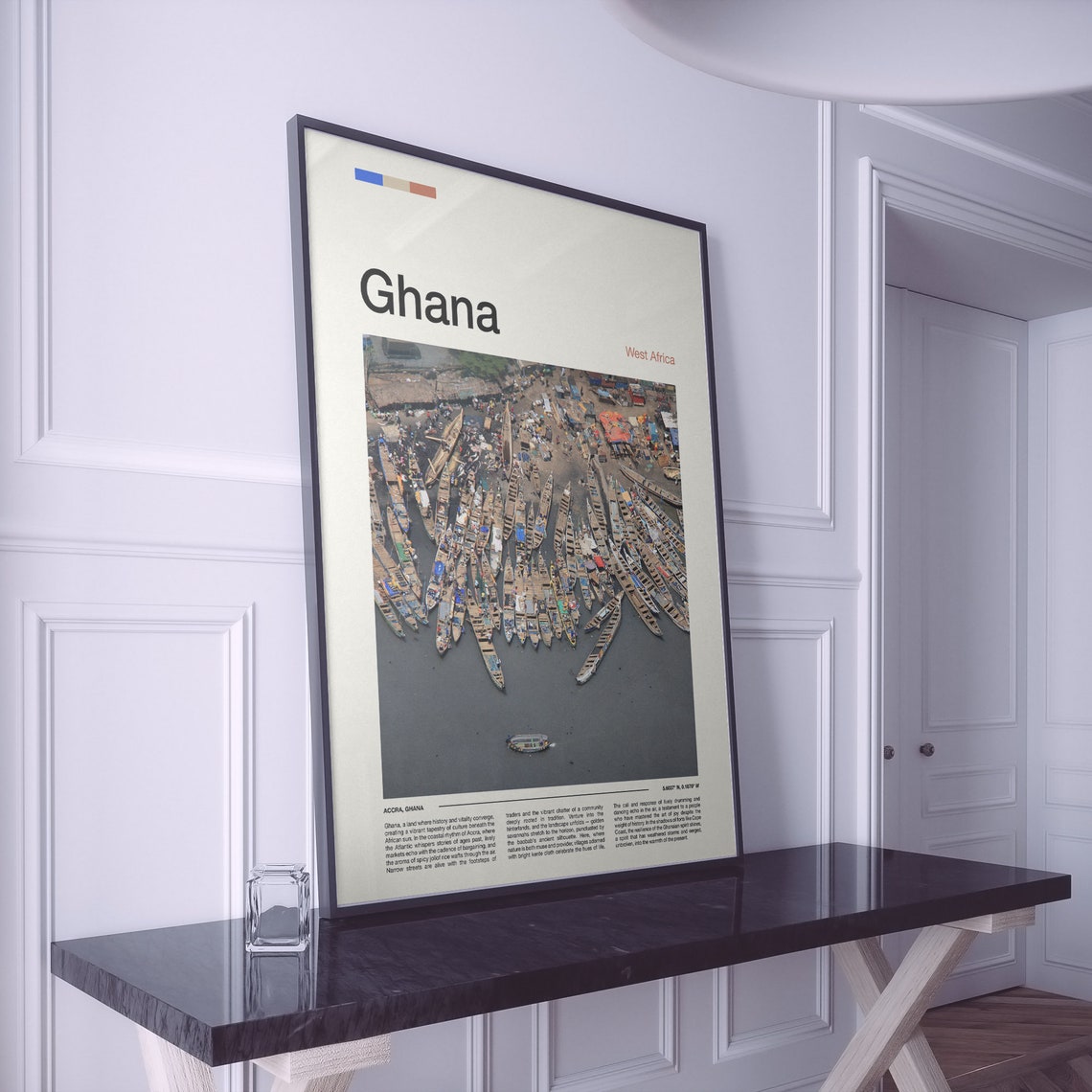Ghana Print Ghana Poster Ghana Wall Art Ghana Art Print Ghana Photo Travel Poster Traveler Christmas Gift - Image 2
