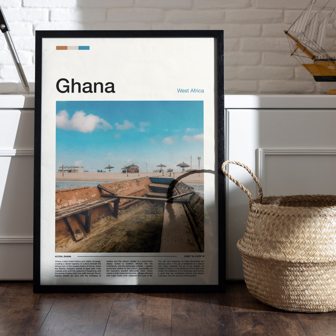 Ghana Print Ghana Poster Ghana Wall Art Ghana Art Print Ghana Photo Travel Poster Traveler Christmas Gift - Image 5