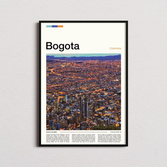 Bogota Print Bogota Poster Bogota Wall Art Colombia Art Print Bogota Photo