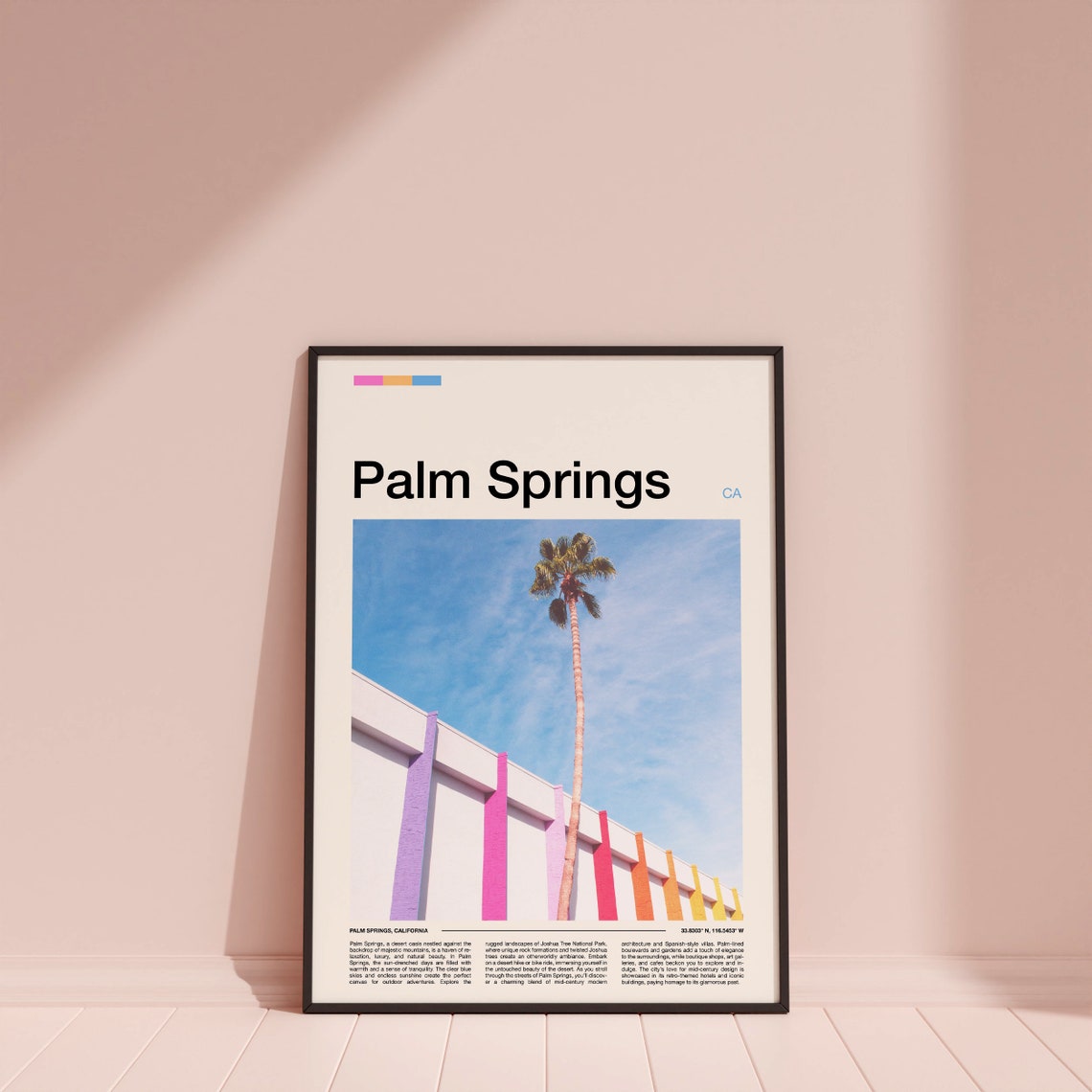 Palm Springs California Mid Century Modern Desert Oasis Poster - Image 4