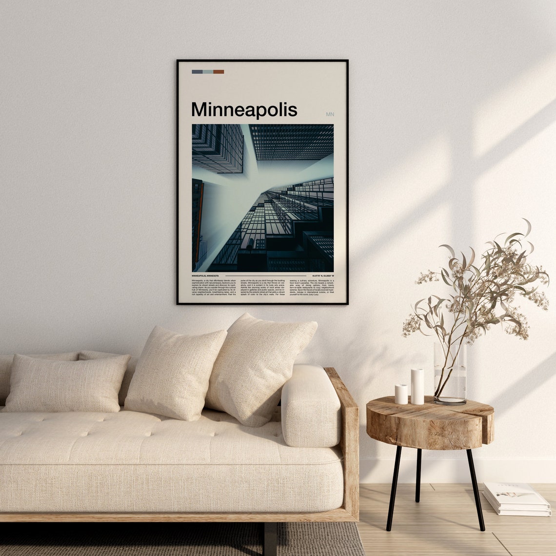 Minneapolis Minnesota Towering Skyscrapers Upward Photo Poster - Image 3
