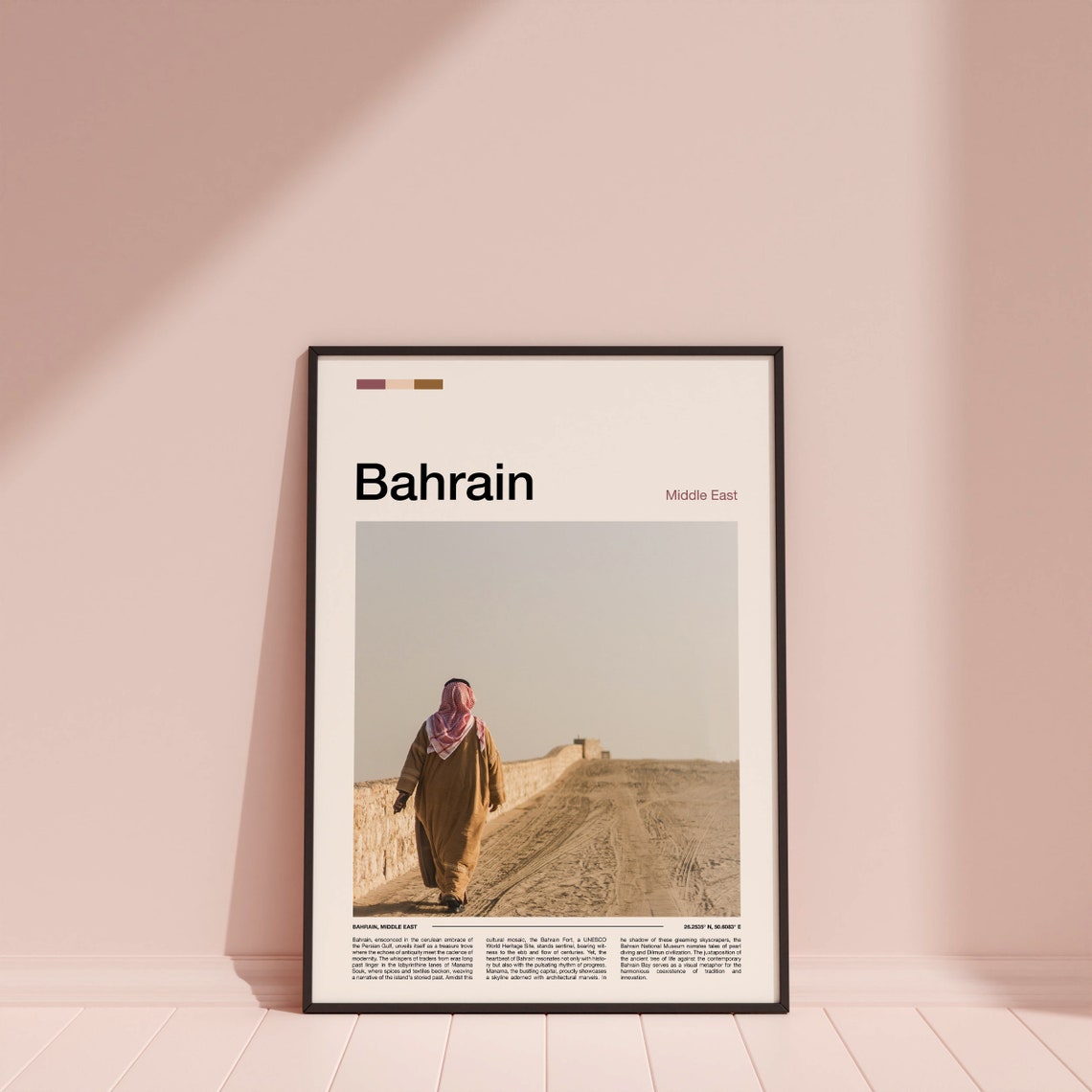 Bahrain Print Bahrain Poster Bahrain Wall Art Bahrain Art Print Bahrain Photo Traveler Gifts Travel Poster - Image 4