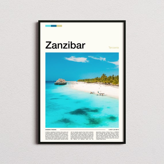 Zanzibar Print Zanzibar Poster Zanzibar Wall Art Tanzania Art Print Zanzibar Photo