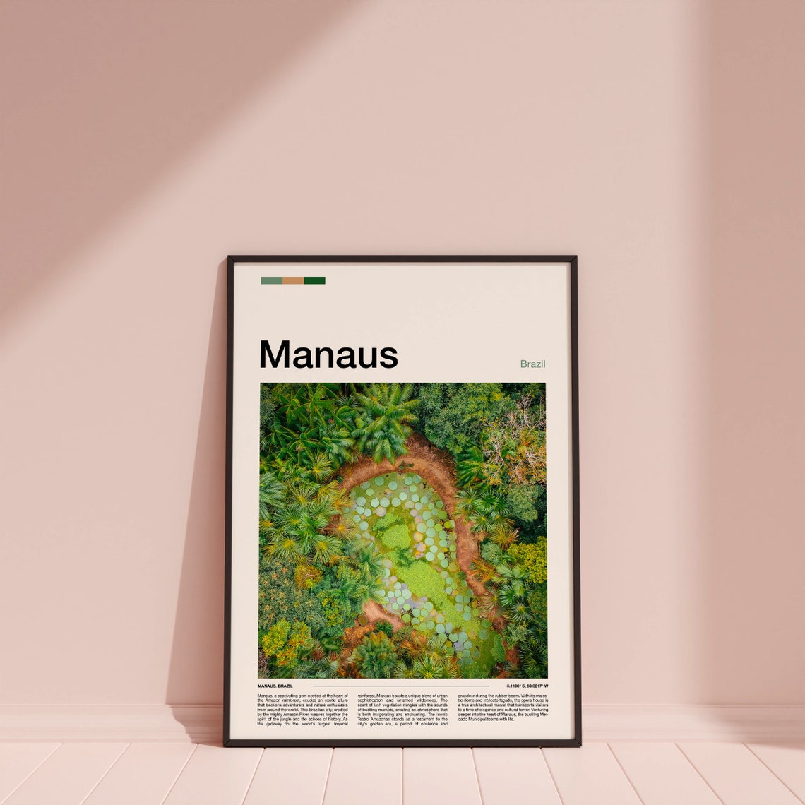 Manaus Print Brazil Poster Manaus Wall Art Manaus Art Print Manaus Photo Manaus Travel Gifts - Image 3