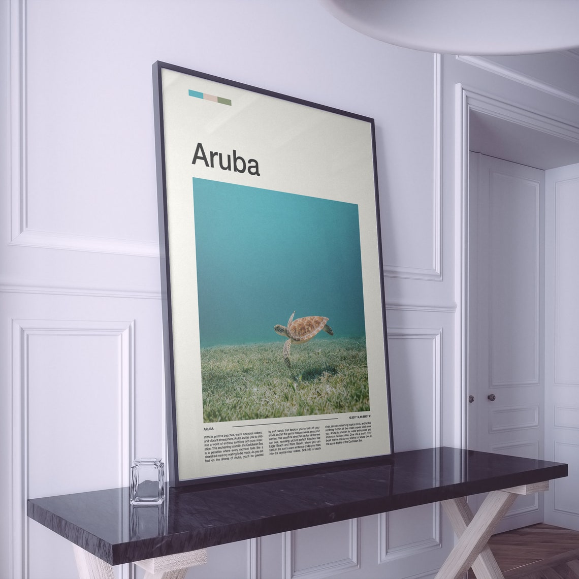 Aruba Print Aruba Poster Aruba Wall Art Caribbean Art Print Aruba Photo - Image 2