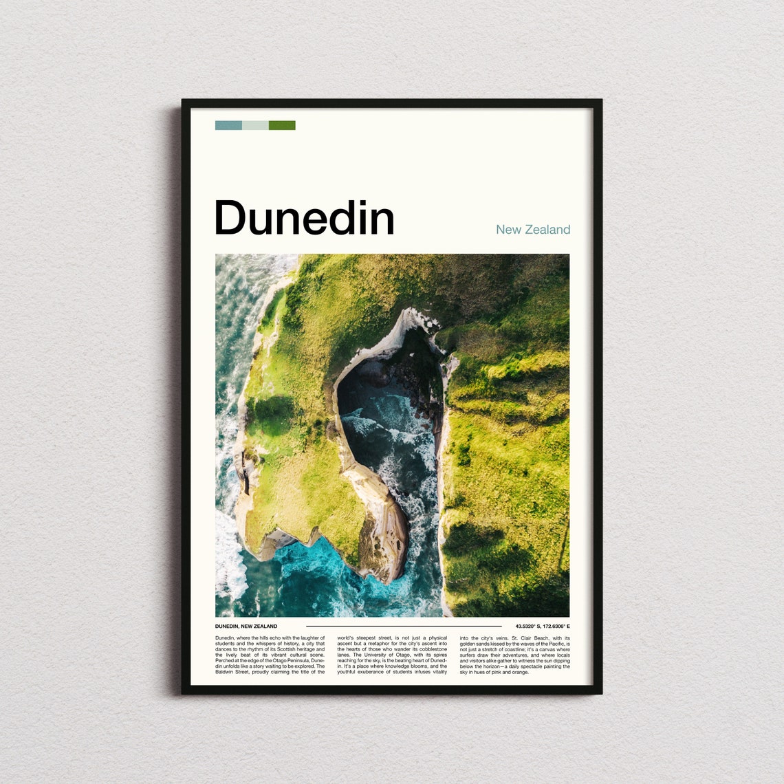 Dunedin Print Dunedin Poster Dunedin Wall Art New Zealand Art Print Dunedin Photo Travel Poster Traveler Gifts