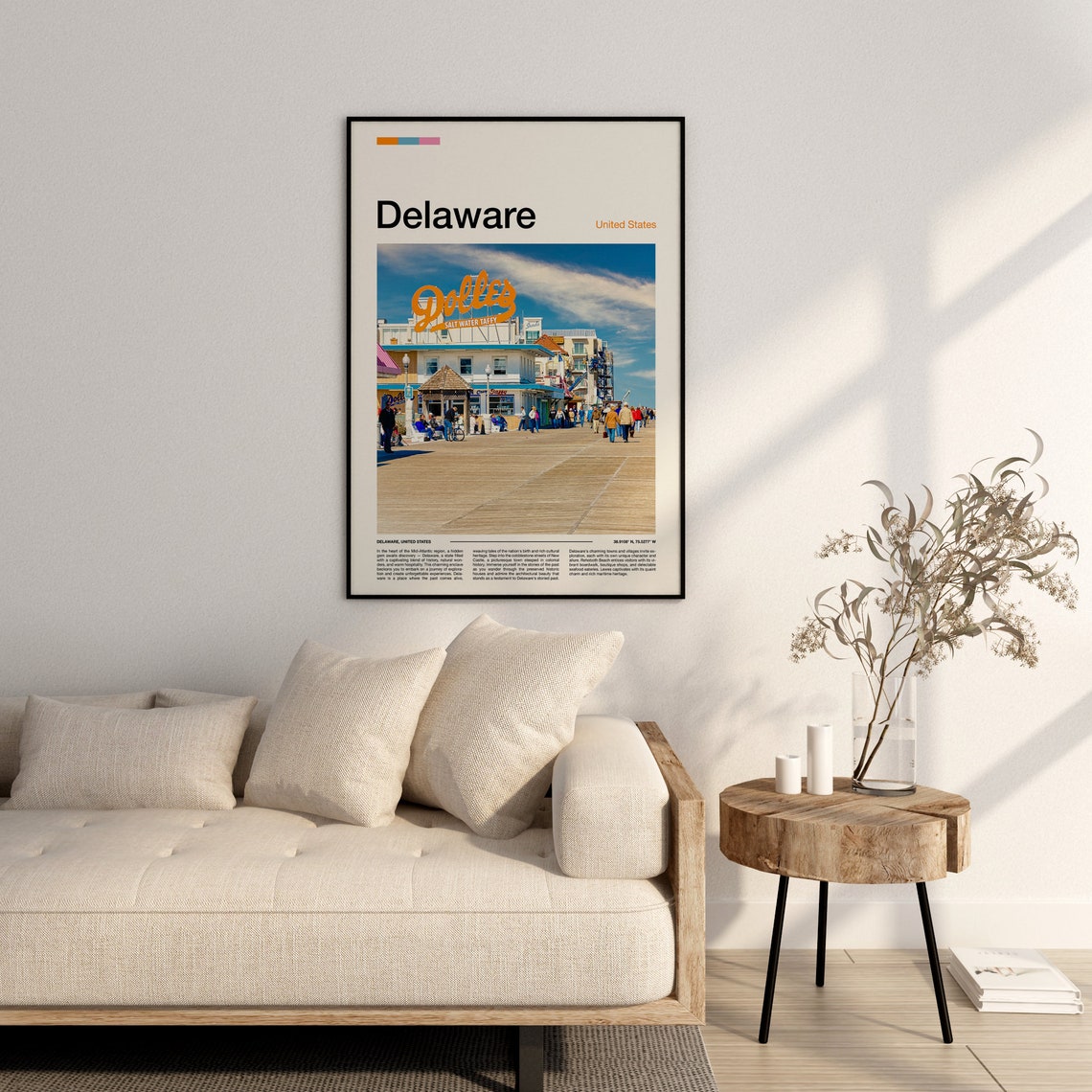 Delaware Boardwalk Dolles Salt Water Taffy Seaside Photo Poster - Image 2