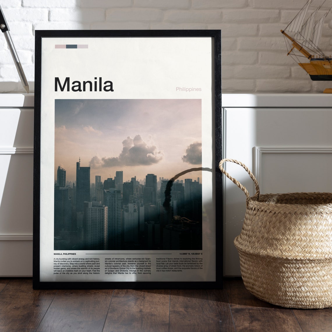 Manila Philippines Skyline Towers Dusk Cityscape Photography Poster - Image 5
