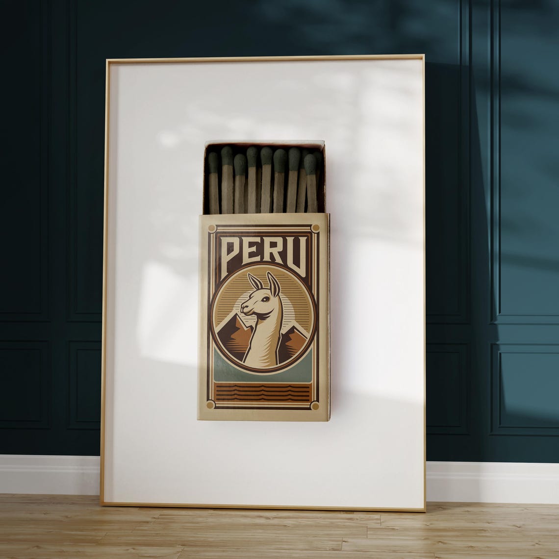Peru Matchbox Print Peru Print Peru Poster Peru Wall Art Peru Art Print Peru Gifts - Image 5