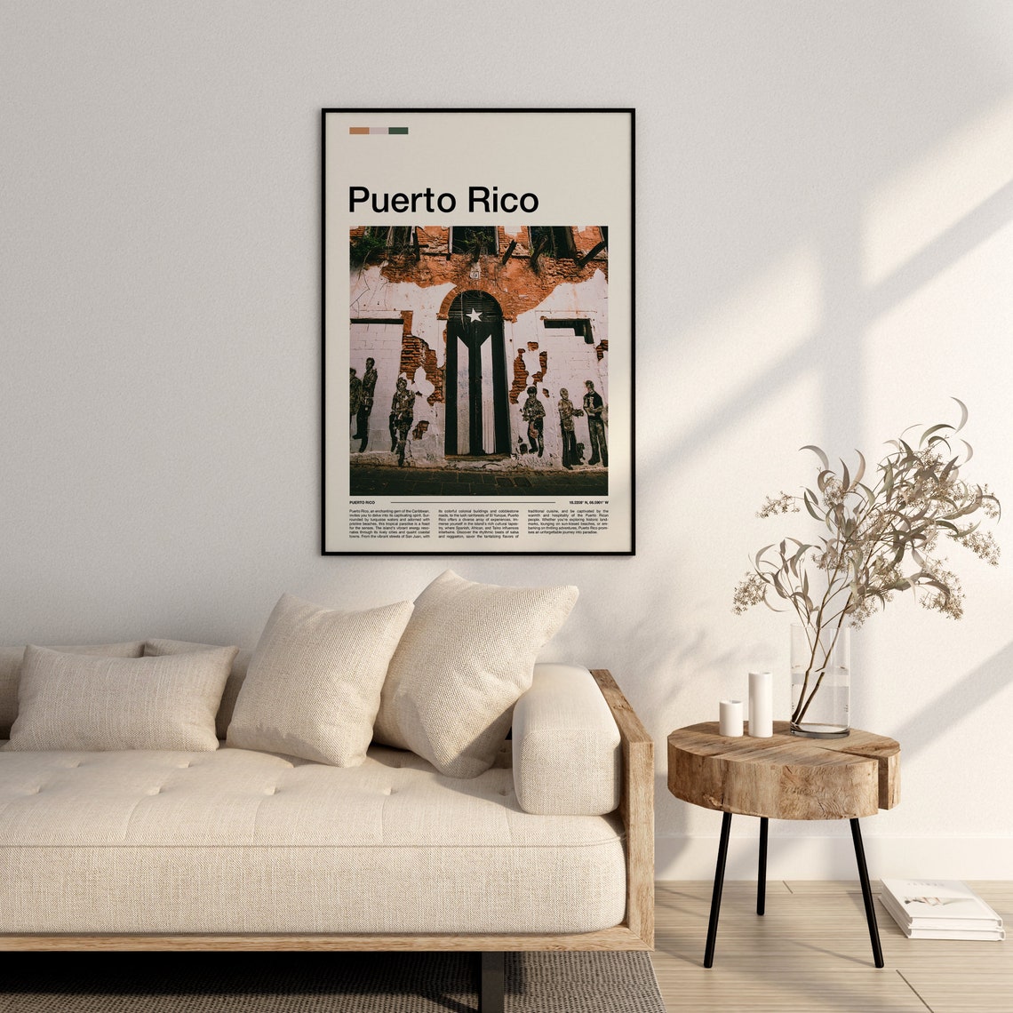 Puerto Rico Print Puerto Rico Poster Puerto Rico Wall Art Puerto Rico Art Print Puerto Rico Photo - Image 2