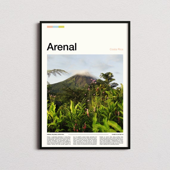 Arenal Volcano Costa Rica Print Arenal Poster Arenal Wall Art Arenal Art Print Arenal Photo