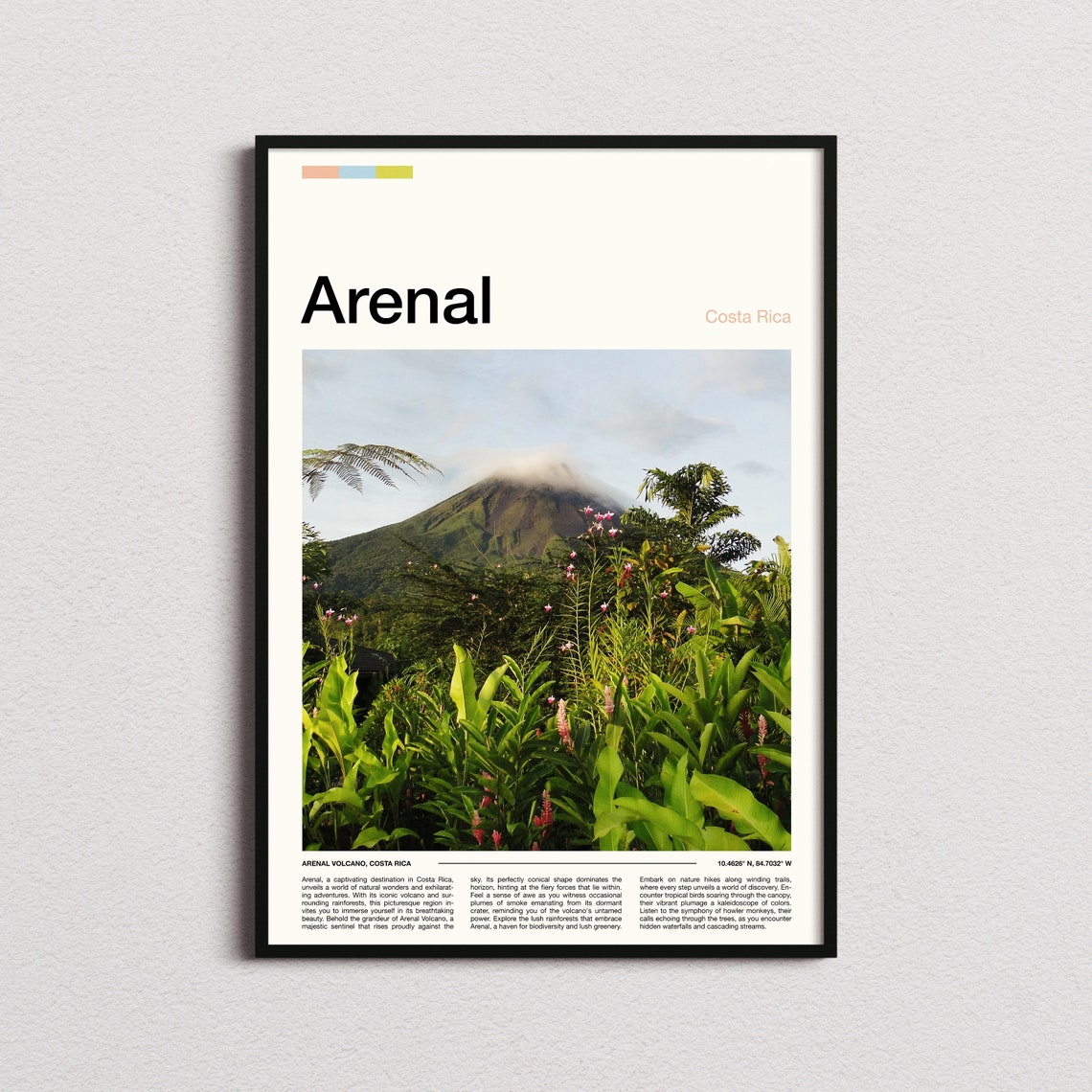 Arenal Volcano Costa Rica Print Arenal Poster Arenal Wall Art Arenal Art Print Arenal Photo