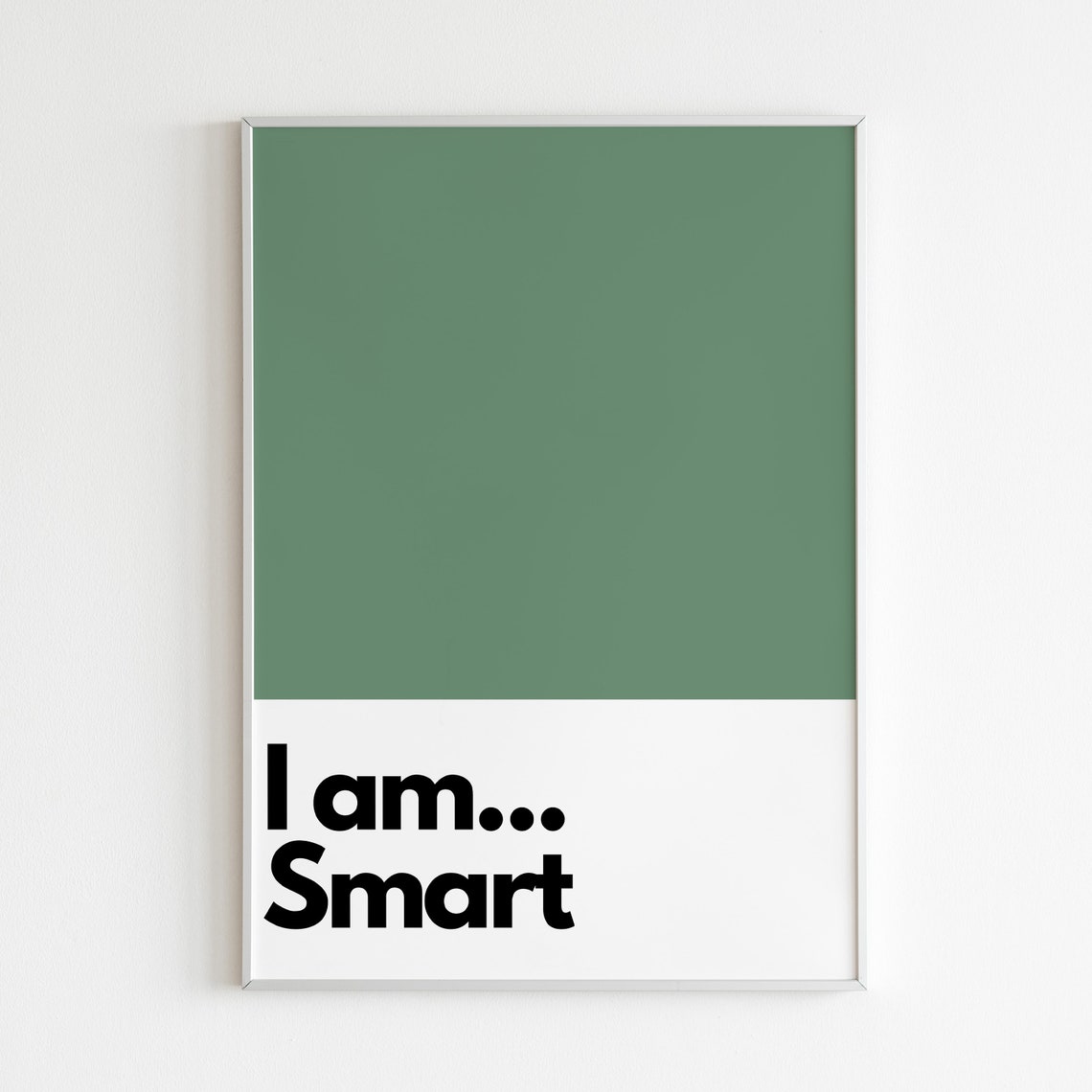 I Am Smart Art Print, Kids Bedroom Nursery