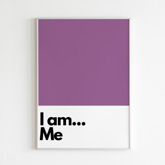 I Am Me, Kids Nursery Wall Art