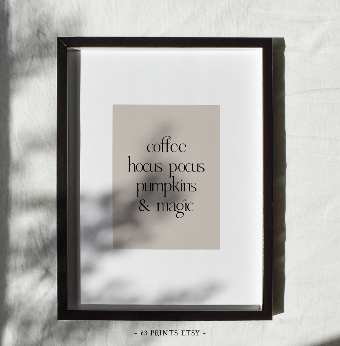 Coffee Hocus Pocus Pumpkins and Magic Halloween Quote Poster - Image 3