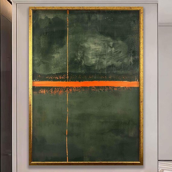 Mark Rothko Print Colorful Decor Orange Green Modern Decor March Rothko Art Ready To Hang