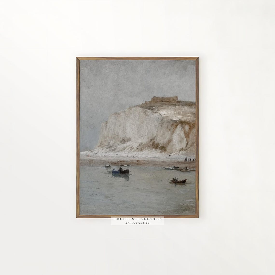 White Cliffs Of Dover Impressionist Coastal Seascape Painting Poster - Image 2
